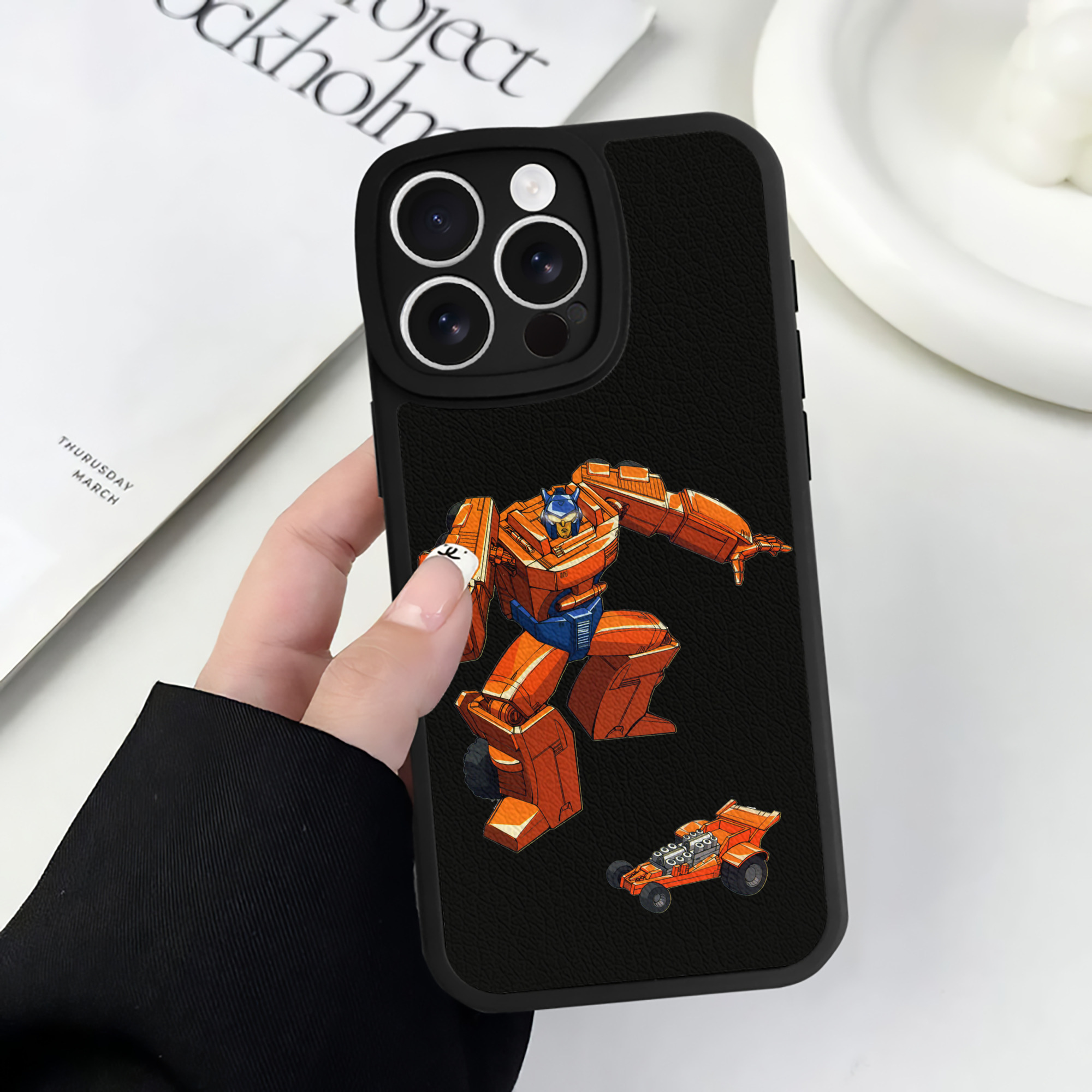（画像用）  【iPhone 16シリーズ対応】シリコンスマホケース（レザー調） 材質：シリコン